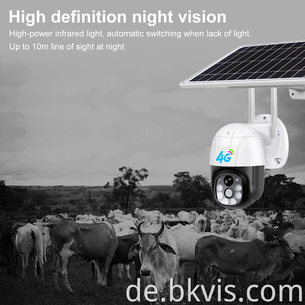 Solar Camera Security System Night Vision Outdoor Camera